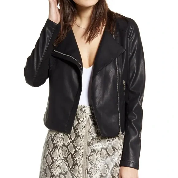 Blank NYC faux leather jacket